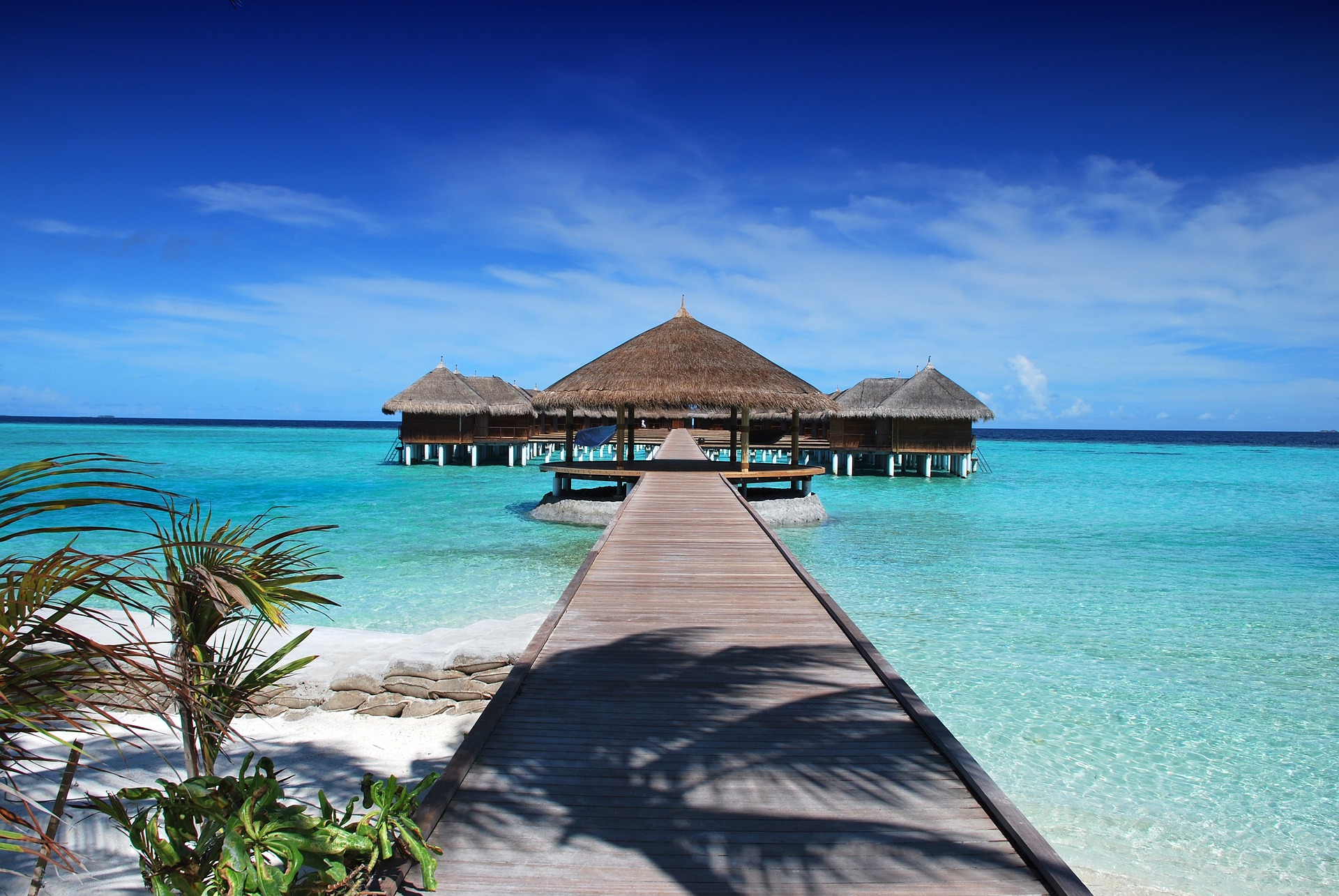 Holiday Beach Scene Maldives